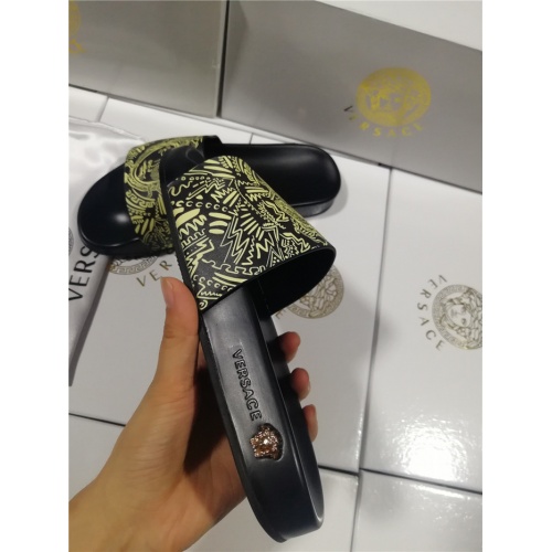 Cheap Versace Slippers For Men #563453 Replica Wholesale [$43.00 USD] [ITEM#563453] on Replica Versace Slippers