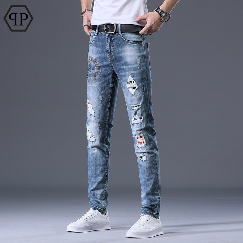 Cheap Philipp Plein PP Jeans Trousers For Men #561163 Replica Wholesale ...