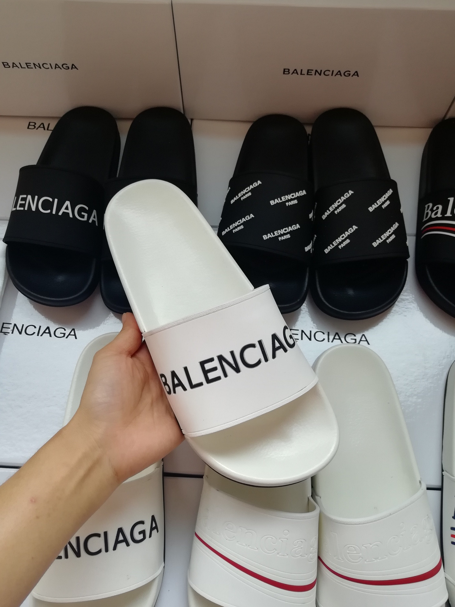 Cheap Balenciaga Slippers For Men #563408 Replica Wholesale [$45.00 USD ...