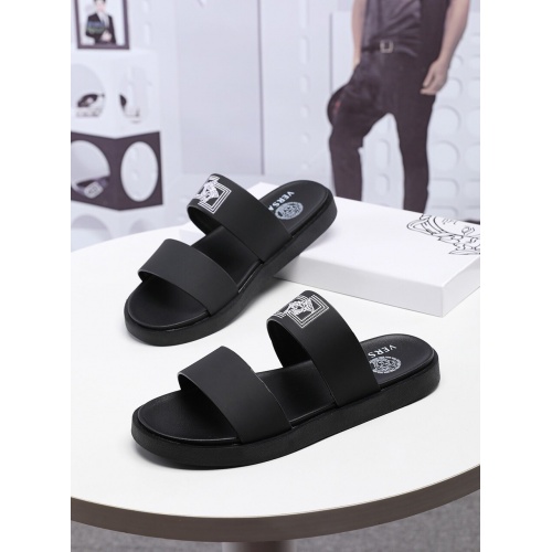 Cheap Versace Slippers For Men #753832 Replica Wholesale [$45.00 USD] [ITEM#753832] on Replica Versace Slippers