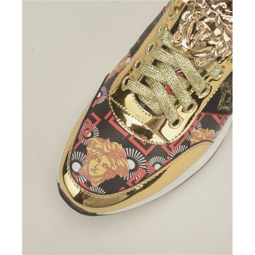 Cheap Versace Casual Shoes For Men #754742 Replica Wholesale [$74.00 USD] [ITEM#754742] on Replica Versace Flat Shoes