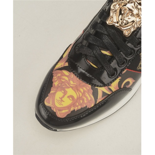 Cheap Versace Casual Shoes For Men #754743 Replica Wholesale [$74.00 USD] [ITEM#754743] on Replica Versace Flat Shoes