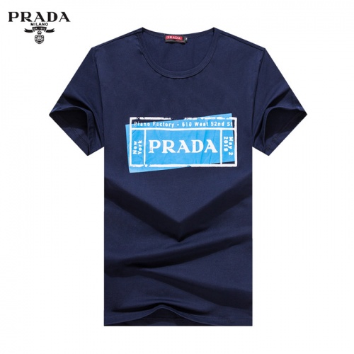 Cheap Prada T-Shirts Short Sleeved For Men #755184 Replica Wholesale [$24.00 USD] [ITEM#755184] on Replica Prada T-Shirts