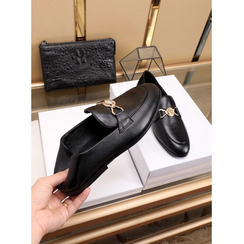 Cheap Versace Leather Shoes For Men #755915 Replica Wholesale [$93.00 USD] [ITEM#755915] on Replica Versace Leather Shoes