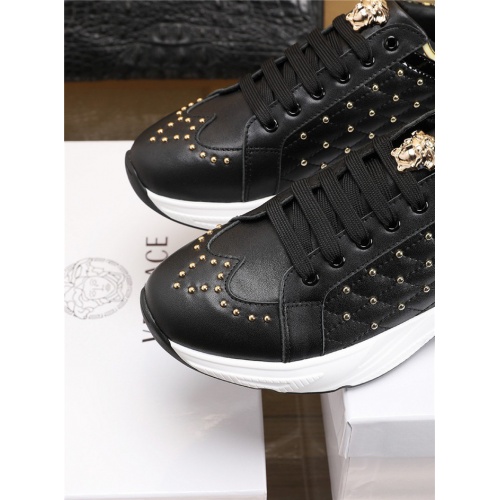 Cheap Versace Casual Shoes For Men #756196 Replica Wholesale [$89.00 USD] [ITEM#756196] on Replica Versace Flat Shoes