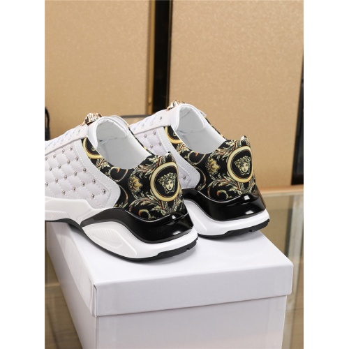 Cheap Versace Casual Shoes For Men #756198 Replica Wholesale [$89.00 USD] [ITEM#756198] on Replica Versace Flat Shoes