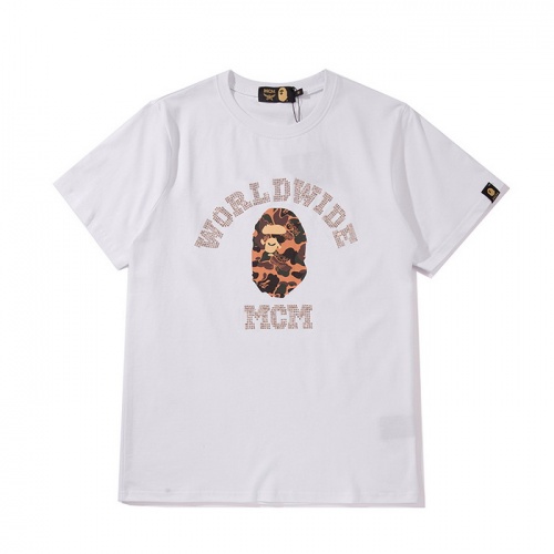 Cheap Bape T-Shirts Short Sleeved For Men #758957 Replica Wholesale [$25.00 USD] [ITEM#758957] on Replica Bape T-Shirts