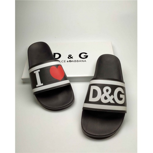 Cheap Dolce &amp; Gabbana D&amp;G Slippers For Men #760002 Replica Wholesale [$38.00 USD] [ITEM#760002] on Replica Dolce &amp; Gabbana D&amp;G Slippers