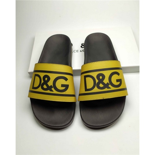 Cheap Dolce &amp; Gabbana D&amp;G Slippers For Men #760004 Replica Wholesale [$38.00 USD] [ITEM#760004] on Replica Dolce &amp; Gabbana D&amp;G Slippers