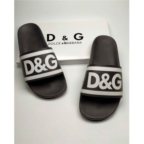 Cheap Dolce &amp; Gabbana D&amp;G Slippers For Men #760006 Replica Wholesale [$38.00 USD] [ITEM#760006] on Replica Dolce &amp; Gabbana D&amp;G Slippers