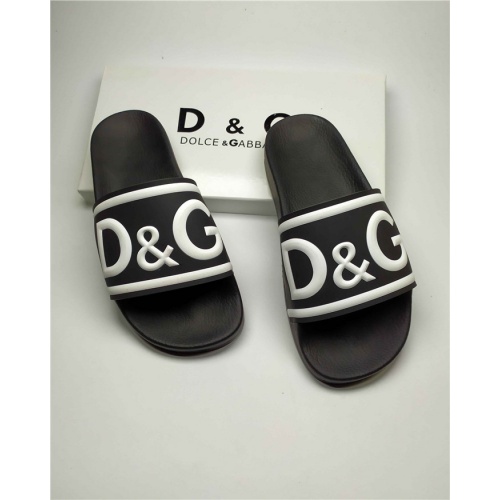 Cheap Dolce &amp; Gabbana D&amp;G Slippers For Women #760066 Replica Wholesale [$38.00 USD] [ITEM#760066] on Replica Dolce &amp; Gabbana D&amp;G Slippers