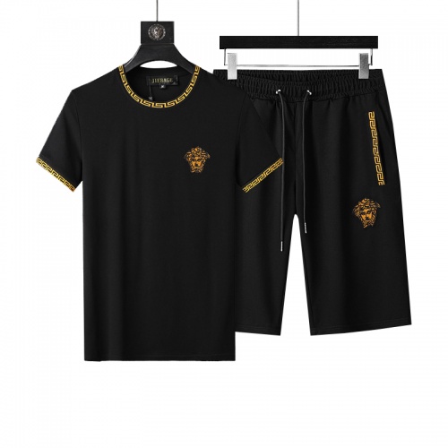 Cheap Versace Tracksuits Short Sleeved For Men #760970 Replica Wholesale [$64.00 USD] [ITEM#760970] on Replica Versace Tracksuits