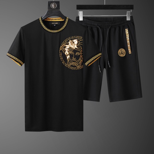 Cheap Versace Tracksuits Short Sleeved For Men #760991 Replica Wholesale [$64.00 USD] [ITEM#760991] on Replica Versace Tracksuits