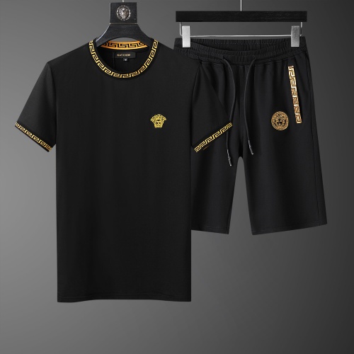Cheap Versace Tracksuits Short Sleeved For Men #760993 Replica Wholesale [$64.00 USD] [ITEM#760993] on Replica Versace Tracksuits
