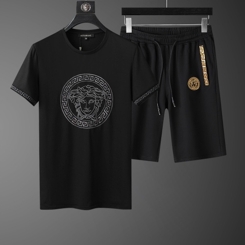 Cheap Versace Tracksuits Short Sleeved For Men #760996 Replica Wholesale [$64.00 USD] [ITEM#760996] on Replica Versace Tracksuits