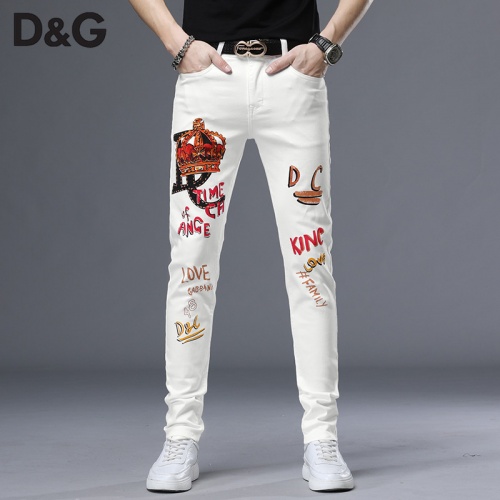 Cheap Dolce &amp; Gabbana D&amp;G Jeans For Men #761486 Replica Wholesale [$48.00 USD] [ITEM#761486] on Replica Dolce &amp; Gabbana D&amp;G Jeans