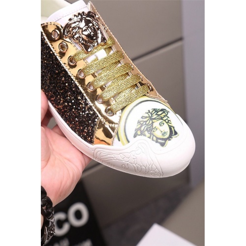 Cheap Versace Casual Shoes For Men #762438 Replica Wholesale [$76.00 USD] [ITEM#762438] on Replica Versace Shoes