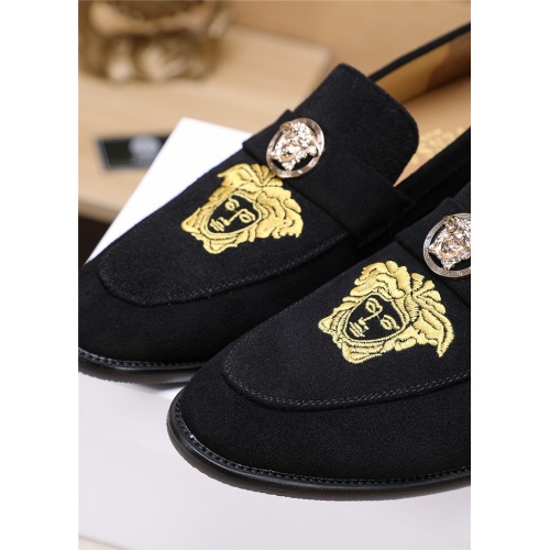 Cheap Versace Leather Shoes For Men #762993 Replica Wholesale [$80.00 USD] [ITEM#762993] on Replica Versace Leather Shoes