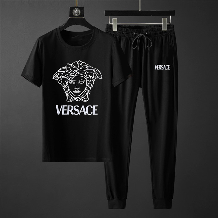 Cheap Versace Tracksuits Short Sleeved O-Neck For Men #758692 Replica ...