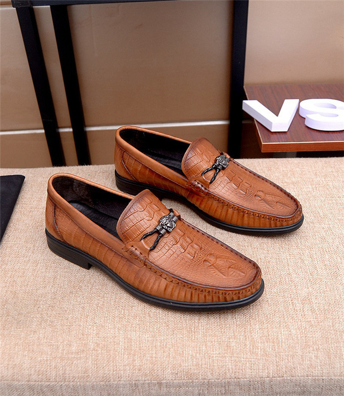 Cheap Versace Leather Shoes For Men #761607 Replica Wholesale [$80.00 ...