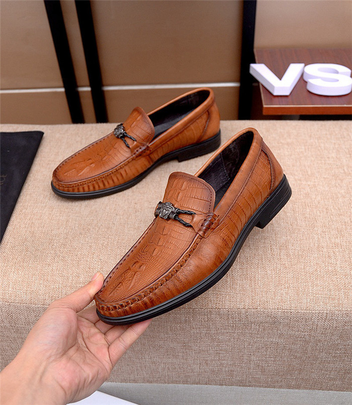 Cheap Versace Leather Shoes For Men #761607 Replica Wholesale [$80.00 ...