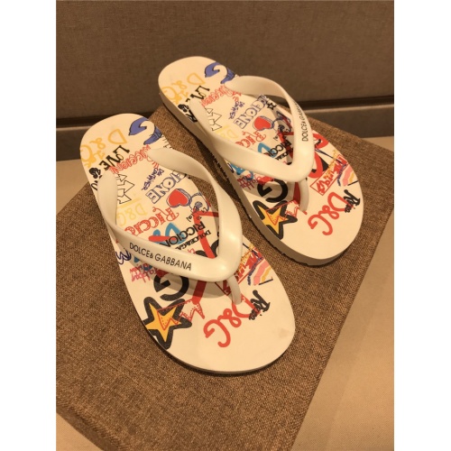 Cheap Dolce &amp; Gabbana D&amp;G Slippers For Men #764881 Replica Wholesale [$45.00 USD] [ITEM#764881] on Replica Dolce &amp; Gabbana D&amp;G Slippers