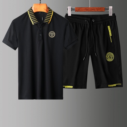Cheap Versace Tracksuits Short Sleeved For Men #765361 Replica Wholesale [$60.00 USD] [ITEM#765361] on Replica Versace Tracksuits