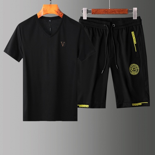 Cheap Versace Tracksuits Short Sleeved For Men #765365 Replica Wholesale [$60.00 USD] [ITEM#765365] on Replica Versace Tracksuits