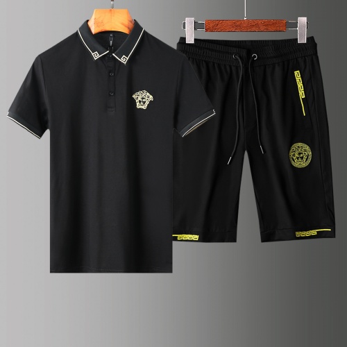Cheap Versace Tracksuits Short Sleeved For Men #765369 Replica Wholesale [$60.00 USD] [ITEM#765369] on Replica Versace Tracksuits