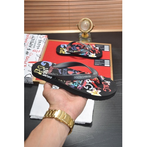 Cheap Dolce &amp; Gabbana D&amp;G Slippers For Men #766529 Replica Wholesale [$42.00 USD] [ITEM#766529] on Replica Dolce &amp; Gabbana D&amp;G Slippers