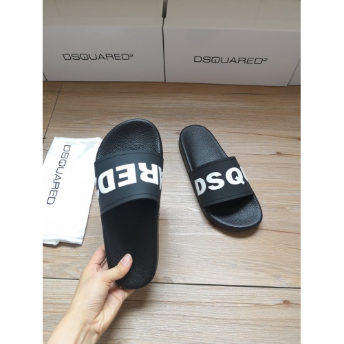 Cheap Dsquared Slippers For Women #767445 Replica Wholesale [$41.00 USD] [ITEM#767445] on Replica Dsquared Slippers