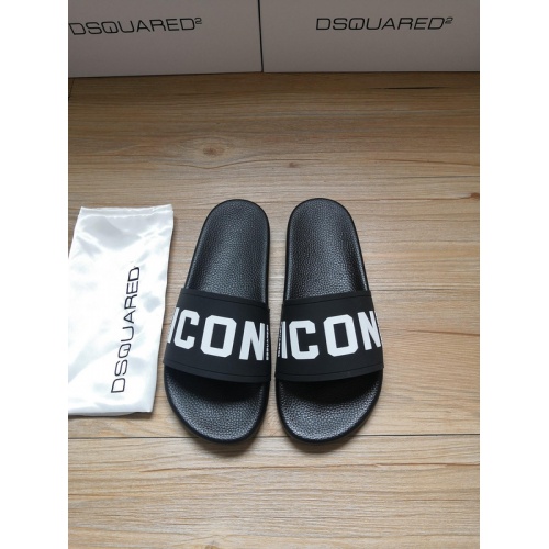 Cheap Dsquared Slippers For Women #767451 Replica Wholesale [$42.00 USD] [ITEM#767451] on Replica Dsquared Slippers