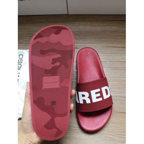Cheap Dsquared Slippers For Men #767456 Replica Wholesale [$42.00 USD] [ITEM#767456] on Replica Dsquared Slippers