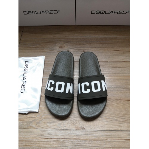 Cheap Dsquared Slippers For Women #767464 Replica Wholesale [$41.00 USD] [ITEM#767464] on Replica Dsquared Slippers