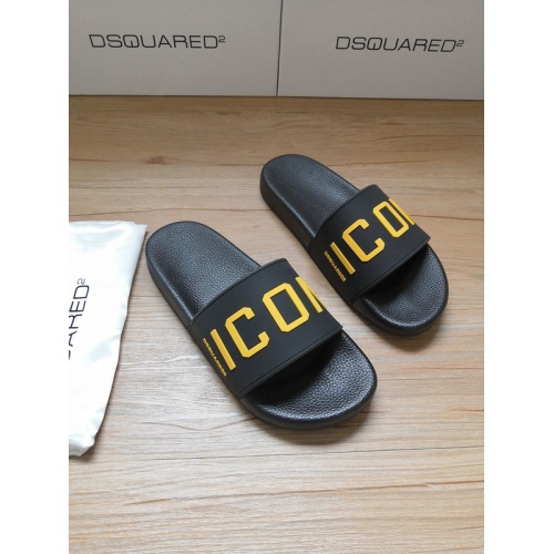 Cheap Dsquared Slippers For Men #767478 Replica Wholesale [$42.00 USD] [ITEM#767478] on Replica Dsquared Slippers