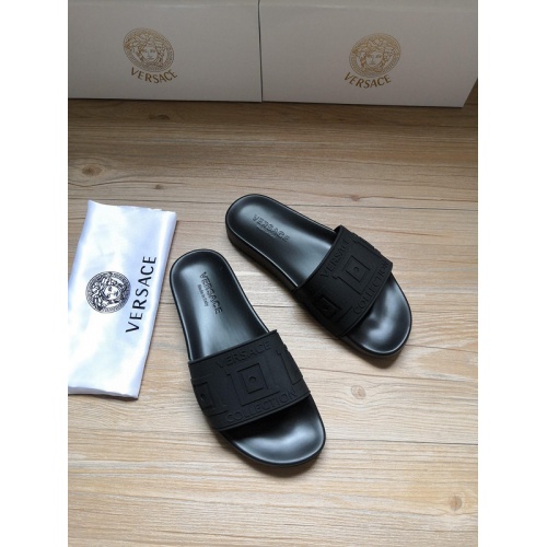 Cheap Versace Slippers For Men #767526 Replica Wholesale [$43.00 USD] [ITEM#767526] on Replica Versace Slippers