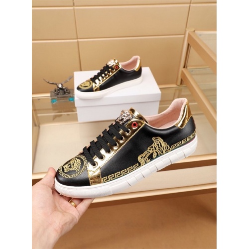 Cheap Versace Casual Shoes For Men #772170 Replica Wholesale [$76.00 USD] [ITEM#772170] on Replica Versace Shoes