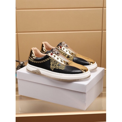 Cheap Versace Casual Shoes For Men #772174 Replica Wholesale [$76.00 USD] [ITEM#772174] on Replica Versace Shoes