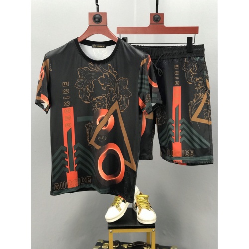 Cheap Versace Tracksuits Short Sleeved For Men #772806 Replica Wholesale [$53.00 USD] [ITEM#772806] on Replica Versace Tracksuits