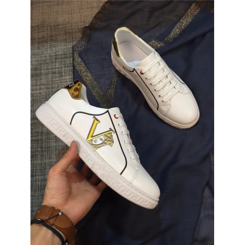Cheap Versace Casual Shoes For Men #772866 Replica Wholesale [$76.00 USD] [ITEM#772866] on Replica Versace Shoes
