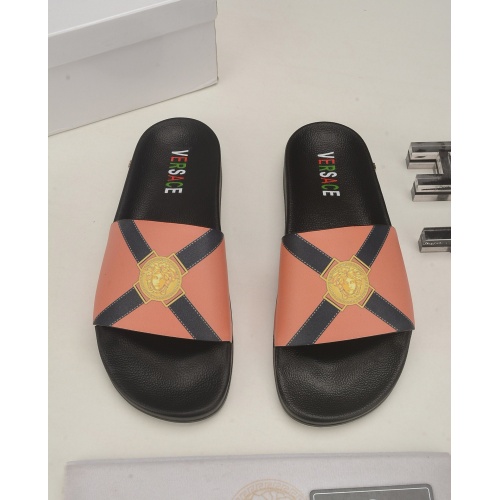 Cheap Versace Slippers For Men #772899 Replica Wholesale [$45.00 USD] [ITEM#772899] on Replica Versace Slippers