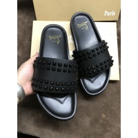 Cheap Christian Louboutin CL Slippers For Men #769193 Replica Wholesale [$68.00 USD] [ITEM#769193] on Replica Christian Louboutin CL Slippers