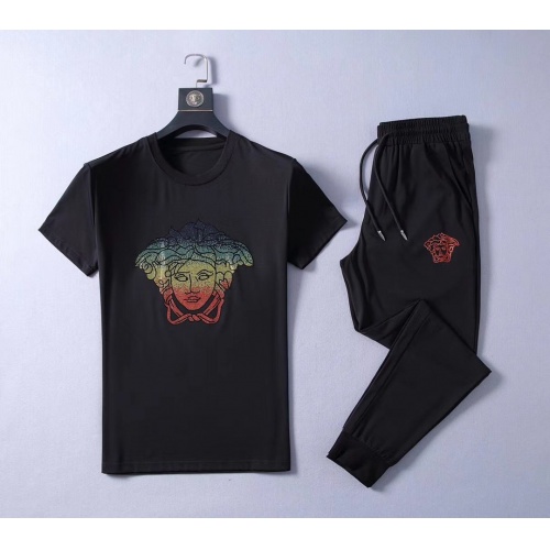 Cheap Versace Tracksuits Short Sleeved For Men #775290 Replica Wholesale [$57.00 USD] [ITEM#775290] on Replica Versace Tracksuits