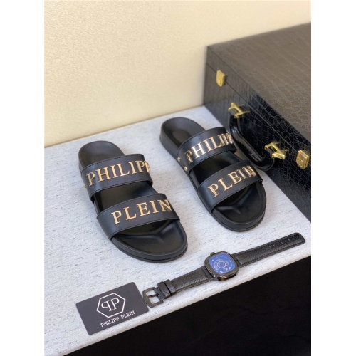 Cheap Philipp Plein PP Slippers For Men #775803 Replica Wholesale [$52.00 USD] [ITEM#775803] on Replica Philipp Plein PP Slippers