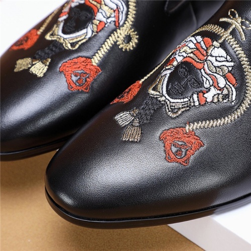 Cheap Versace Leather Shoes For Men #778901 Replica Wholesale [$92.00 USD] [ITEM#778901] on Replica Versace Leather Shoes