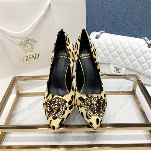 Cheap Versace High-Heeled Shoes For Women #779816 Replica Wholesale [$83.00 USD] [ITEM#779816] on Replica Versace High-Heeled Shoes