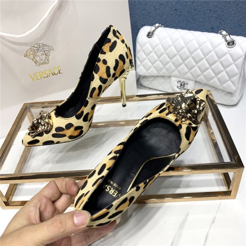 Cheap Versace High-Heeled Shoes For Women #779816 Replica Wholesale [$83.00 USD] [ITEM#779816] on Replica Versace High-Heeled Shoes