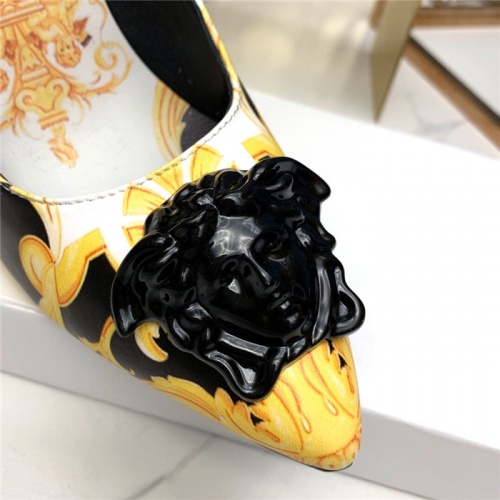 Cheap Versace High-Heeled Shoes For Women #779823 Replica Wholesale [$86.00 USD] [ITEM#779823] on Replica Versace High-Heeled Shoes