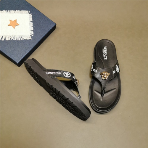 Cheap Versace Slippers For Men #780162 Replica Wholesale [$48.00 USD] [ITEM#780162] on Replica Versace Slippers