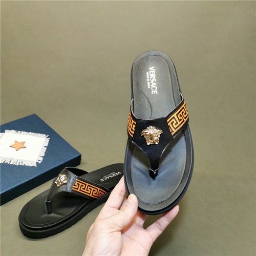 Cheap Versace Slippers For Men #780164 Replica Wholesale [$48.00 USD] [ITEM#780164] on Replica Versace Slippers